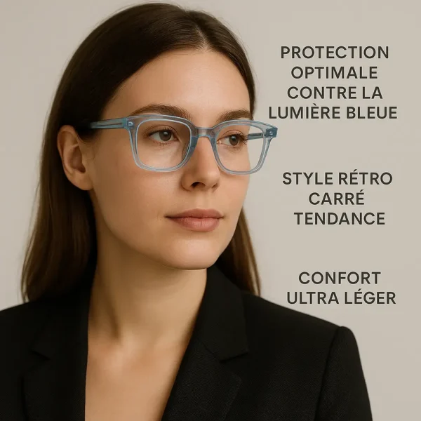 Lunettes Anti lumière bleue BRESCIA sur modèle