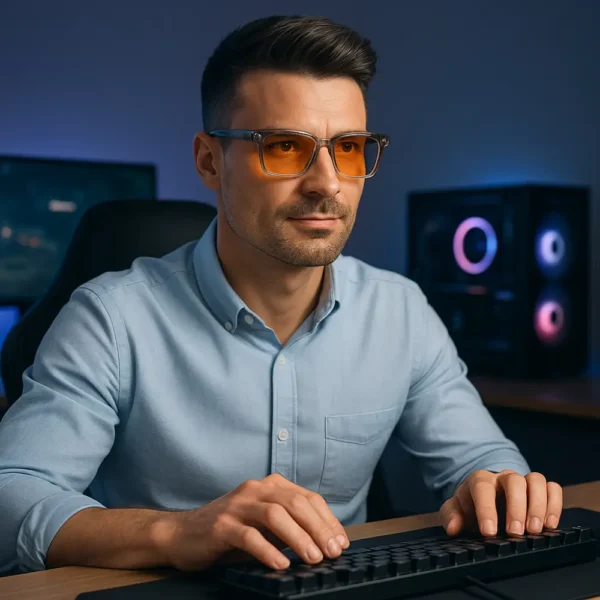 Lunettes Anti lumière bleue MAZARA joueur