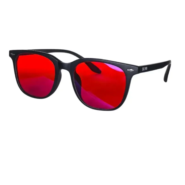 Lunettes Anti lumière bleue MAZARA rouge noir