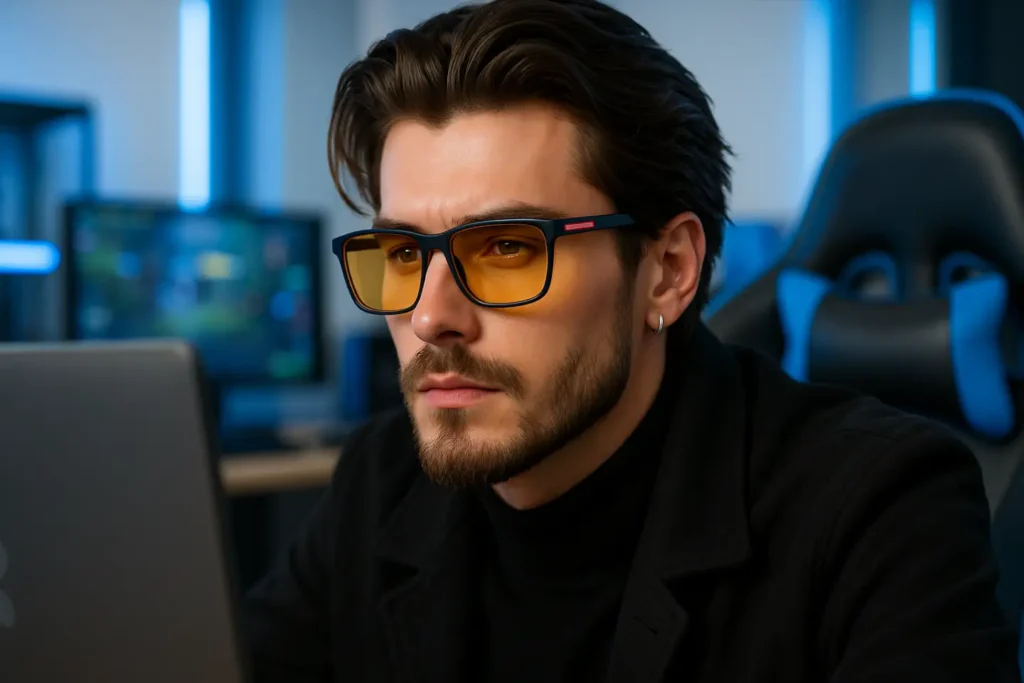 Lunettes anti lumière bleue pour gamer