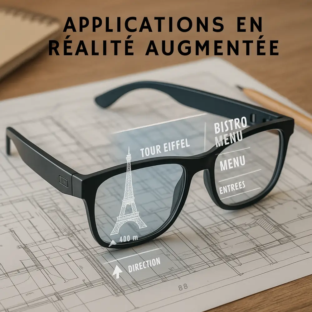 Réalité augmentée des lunettes connectées
