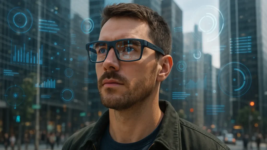 affichage des lunettes connectées