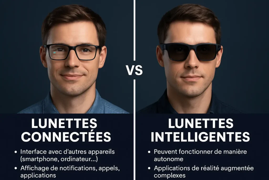 comparaison lunettes connectées et intelligentes