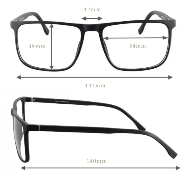 dimensions Lunettes gaming ASTI