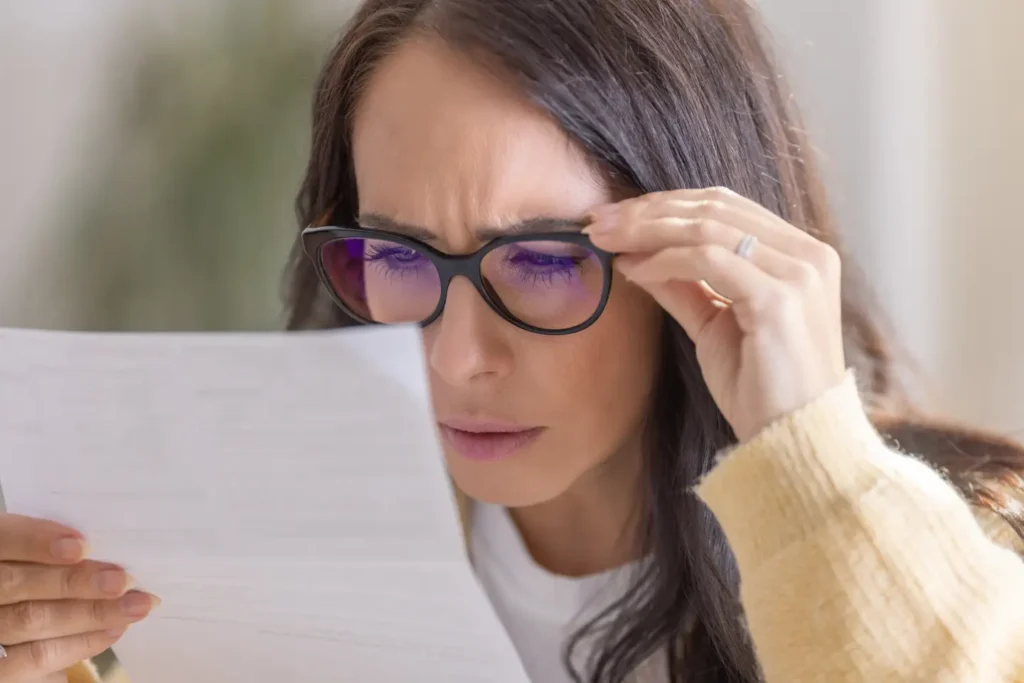 Difficulté lecture avec lunettes