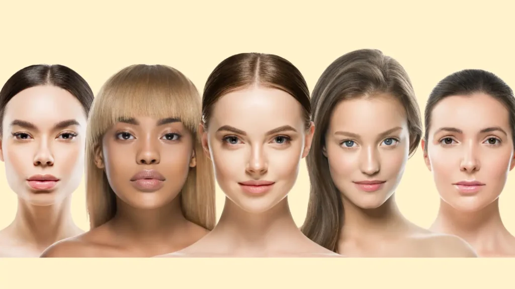 Formes visages femmes