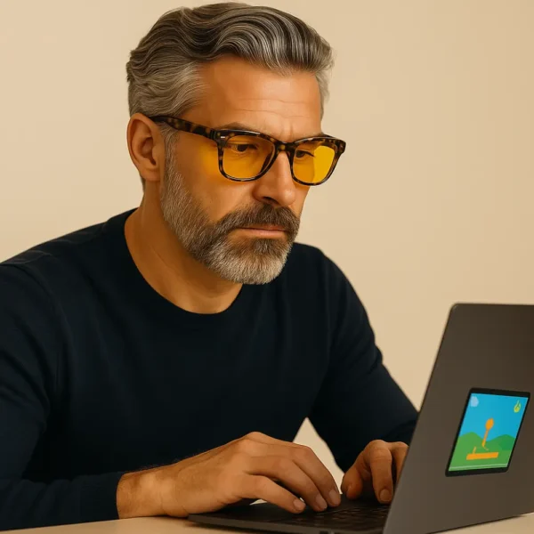 Lunettes gaming SANO léopard modèle masculin