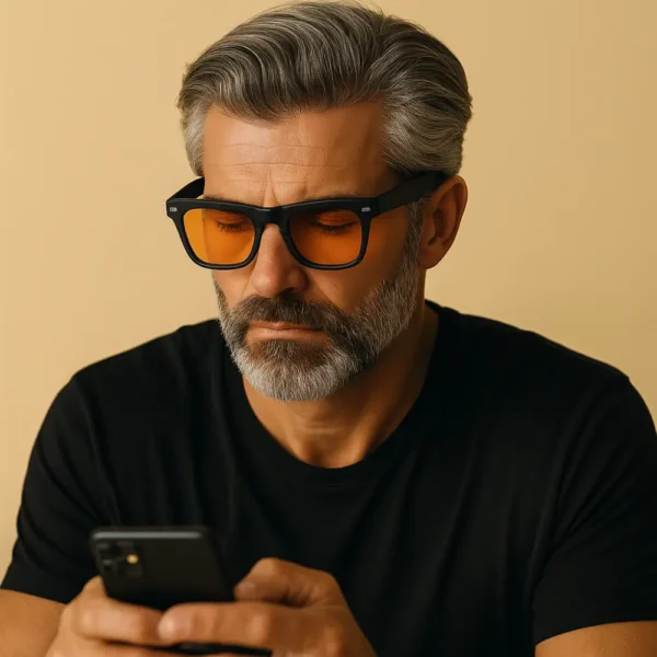 Lunettes gaming SANO noir modèle masculin