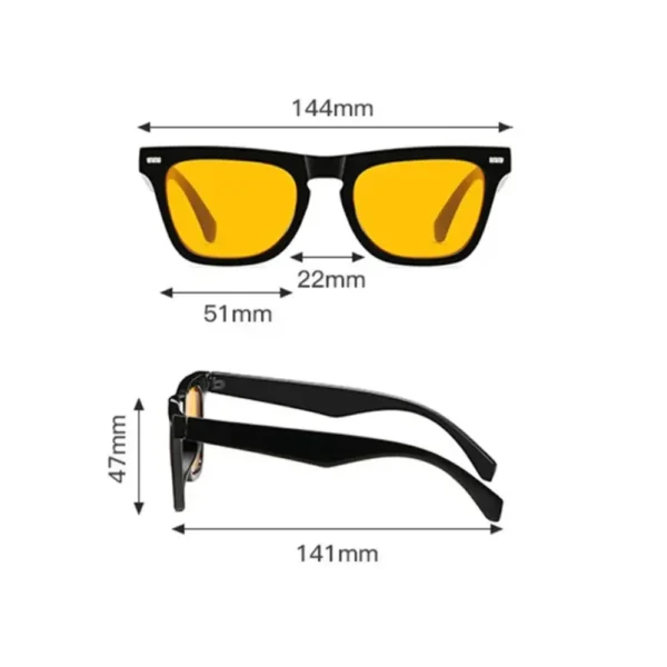 Lunettes gaming SANO noires mesures