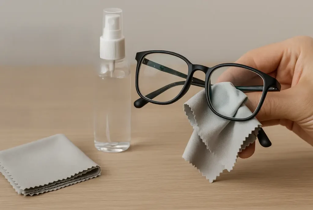 Nettoyage de mes lunettes