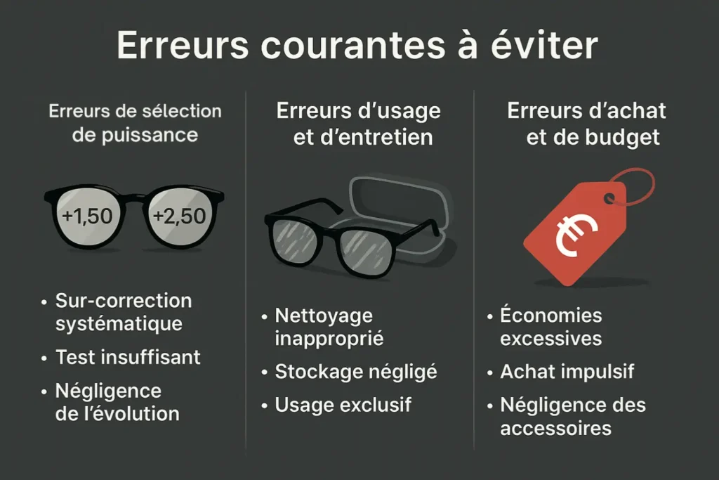 erreurs choix lunettes loupe homme