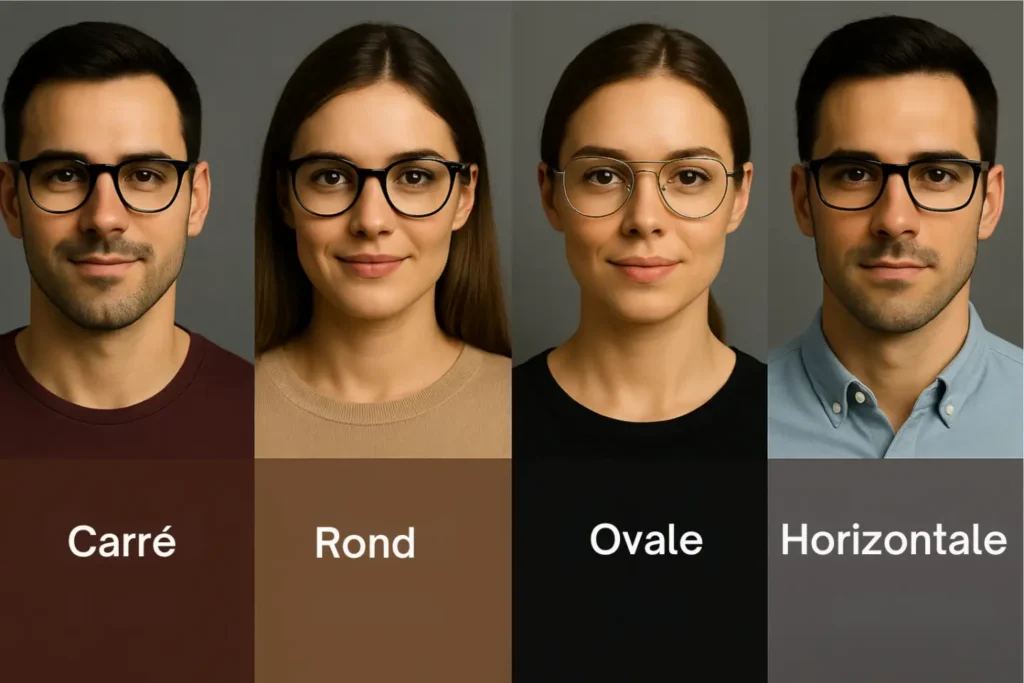 forme des lunettes loupe