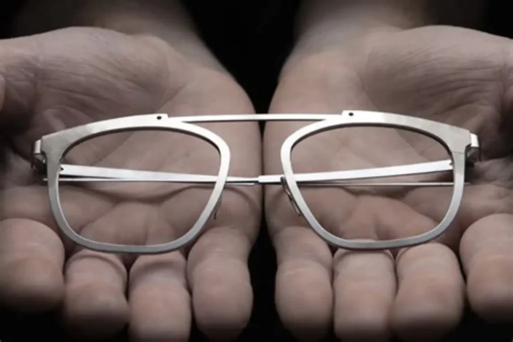 lunettes loupe monture titanium