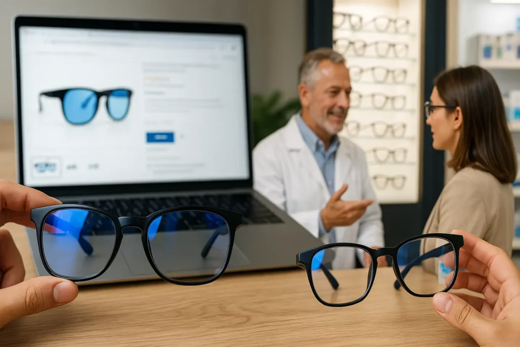 lunettes opticien ou pharmacien