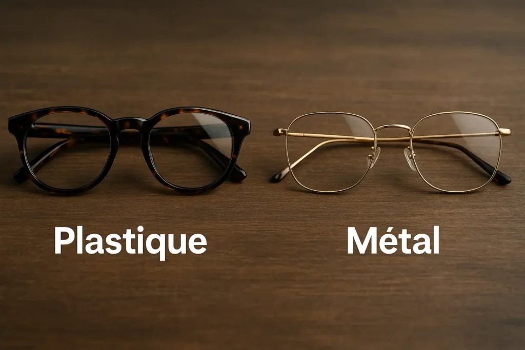matériaux lunette loupe homme