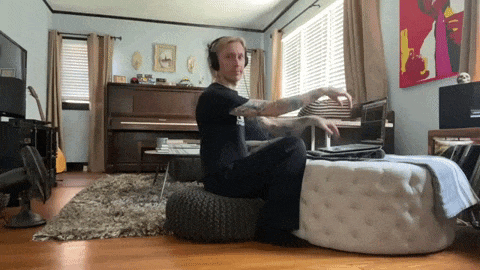 télétravail lumière bleu GIF