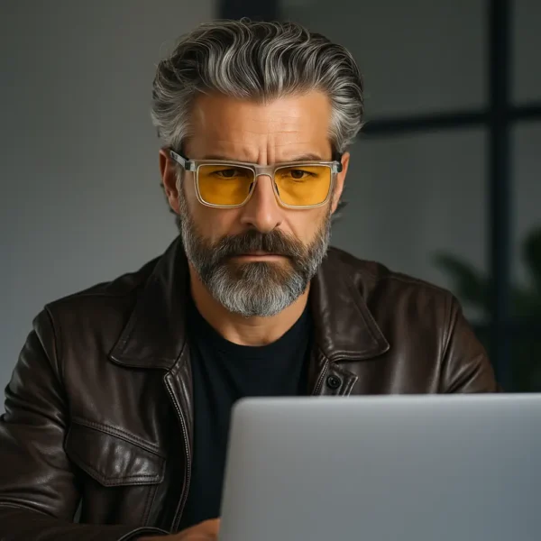 Lunettes PISA grise modèle masculin