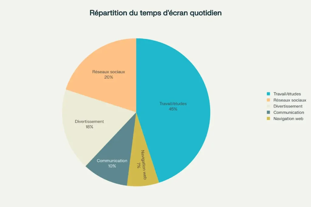 répartition temps écrans