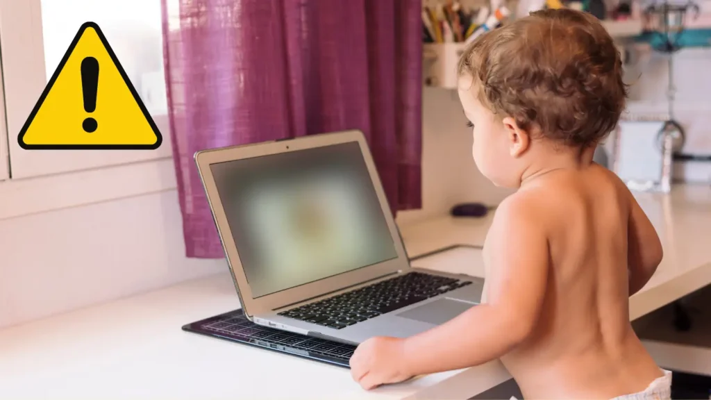 Précaution visuelle enfant écran