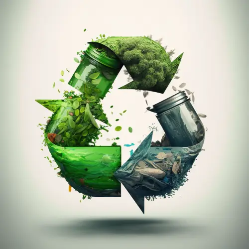 symbole économie circulaire matériaux biosourcés pour innovation optique