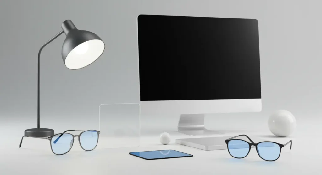 Comparatif solutions protection oculaire lunettes anti-lumière bleue filtres écran