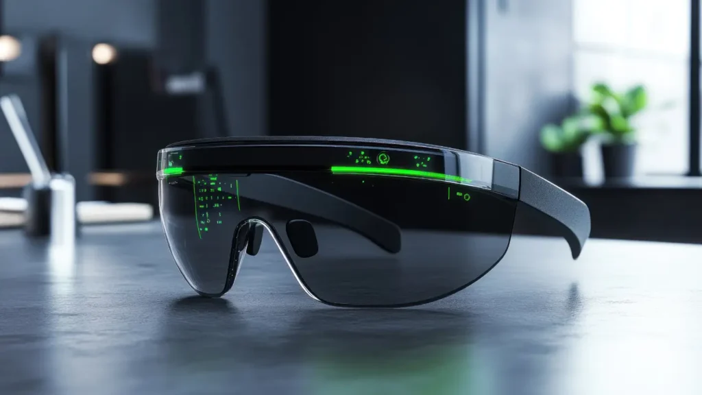 aperçu des fonctionnalités d'une paire de smartglasses du futur