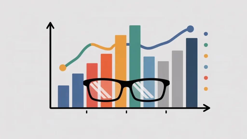 Graphique comparatif amortissement et charges directes pour lunettes sécurité visuelle