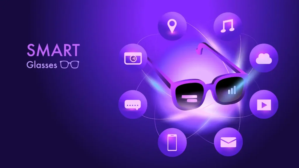 Illustration de lunettes connectées 2025 - autonomie, fonctionnalités